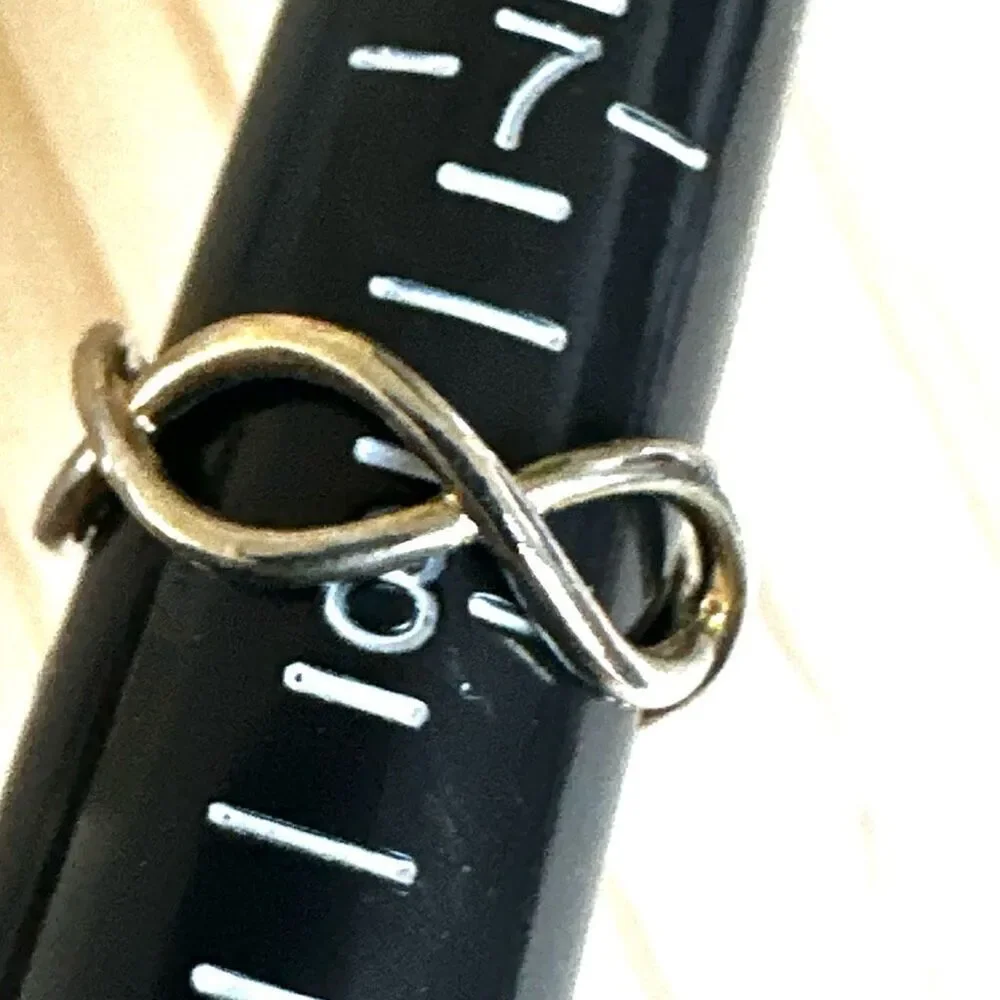 Infinity Twist Band Ring infinity twist